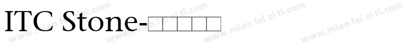 ITC Stone字体转换